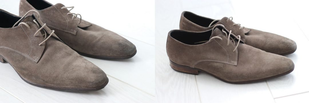 Cleaning grey hot sale suede shoes