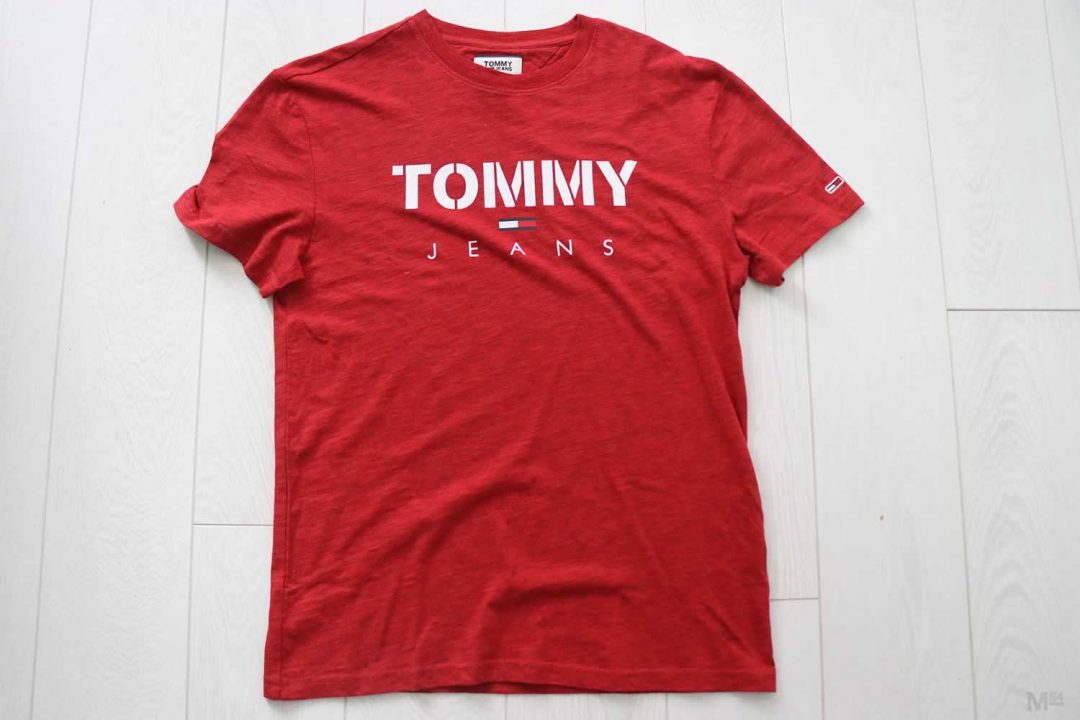 Tommy Jeans Red T Shirt By Tommy Hilfiger