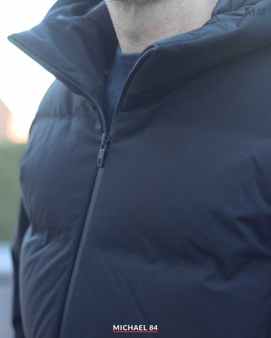 close up of the Uniqlo seamless down parka