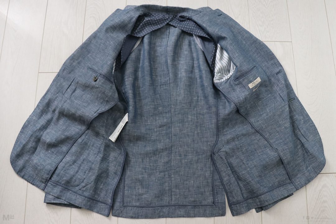 Half lined outlet jacket