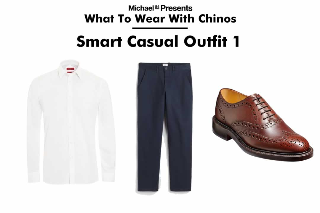 White Chinos with Blue Suede Oxford Shoes Outfits (3 ideas & outfits)