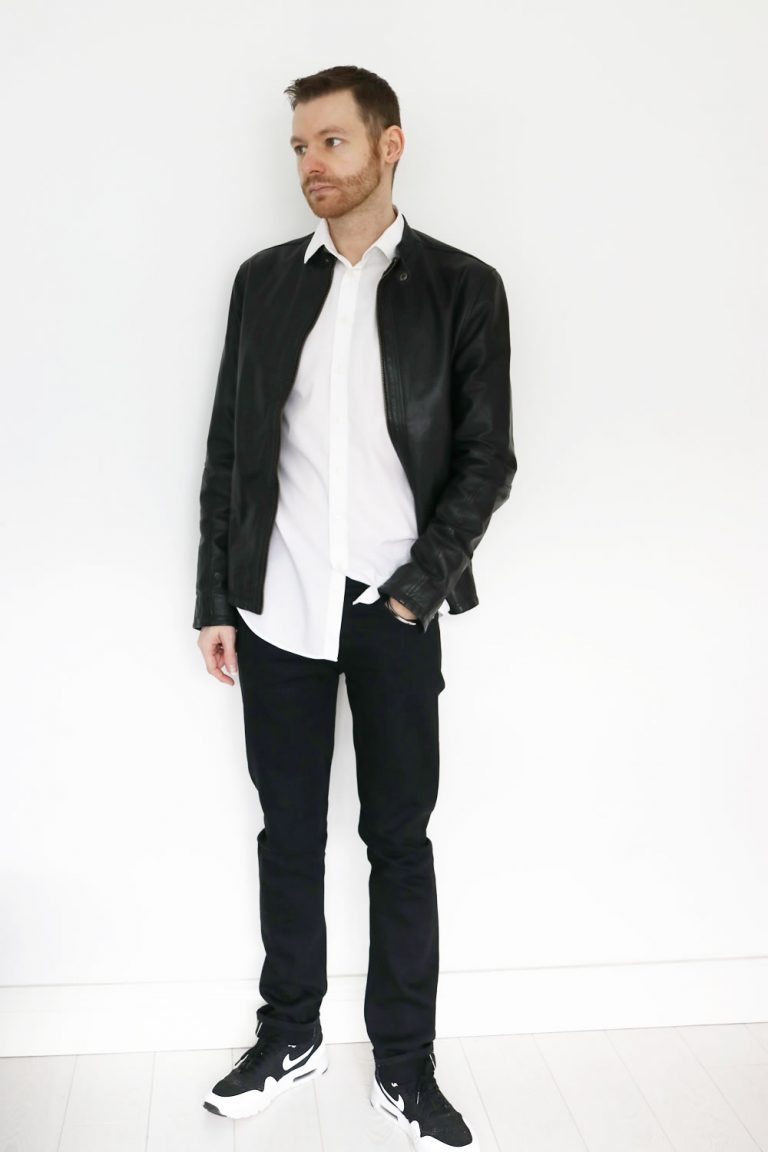 club-monaco-black-leather-jacket-black-sweater-black-skinny-jeans-black